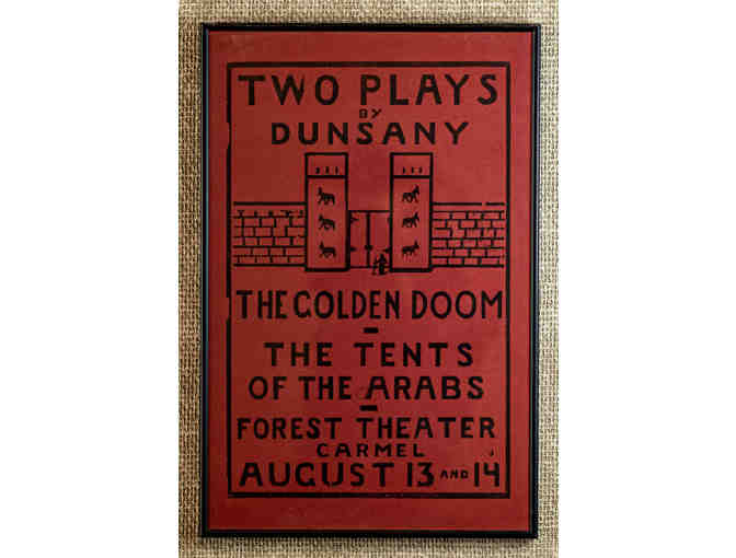 106. The Golden Doom - The Tents of the Arabs, Forest Theatre Vintage 1920 Poster, framed. - Photo 1