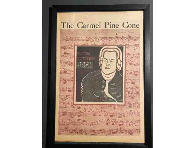 23. Carmel Pine Cone Bach Edition 33rd Year No. 29, July 18, 1947. Framed.