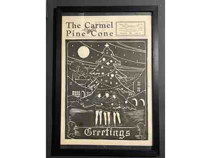 16. Carmel Pine Cone Crhistmas Edition, December 22, 1939, Framed.