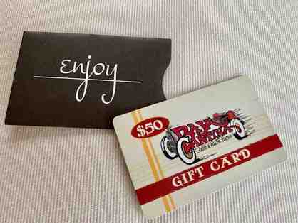 215. Two $50.00 gift certificates to Baja Cantina