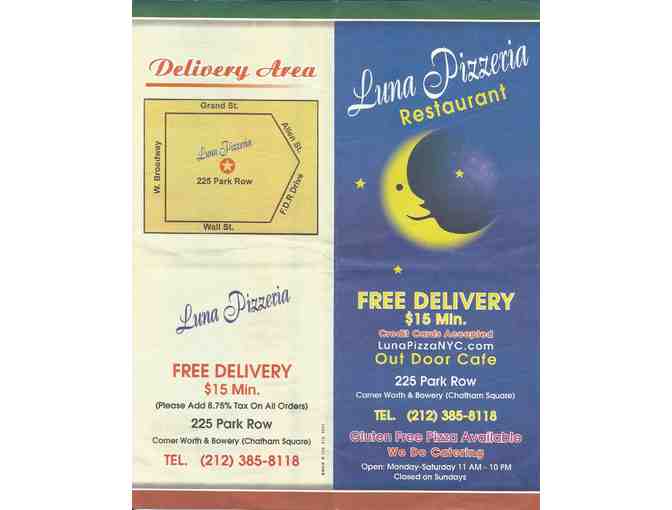 $25.00 Gift Certificate to Luna Pizzeria (1 of 2)