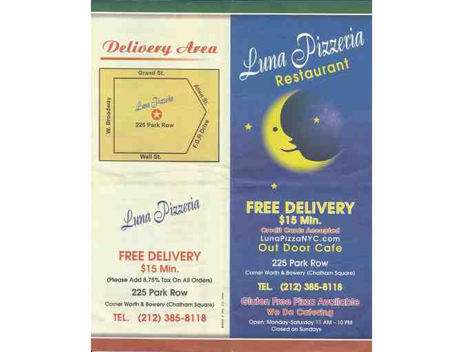 $25.00 Gift Certificate to Luna Pizzeria (2 of 2)