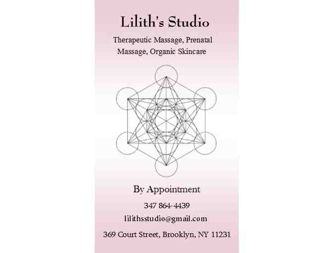 60 Minute Session - An Introductory Massage or Facial at Lilith Studio, Brooklyn. - Photo 1