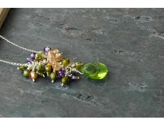 Cobble Hill Peridot Necklace Designed by Kathleen Cavalaro