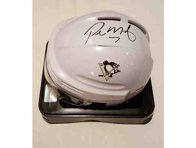 Pittsburgh Penguins mini-helmet autographed by Paul Martin