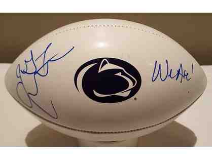 Football autographed by Penn State Head Coach James Franklin