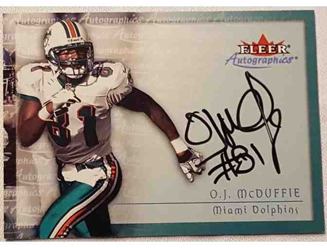 Miami Dolphins O.J. McDuffie Autographed Trading Card