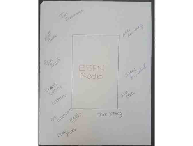 ESPN Radio Celebrity Autographed Display