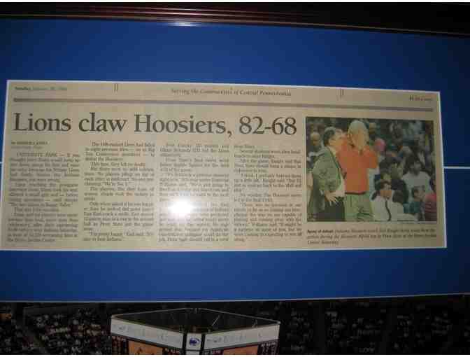 'Lions claw Hoosiers, 82-68' Commemorative Framing