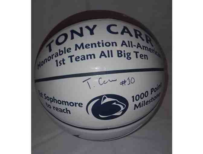 Tony Carr Autographed PSU Commemorative Basketball