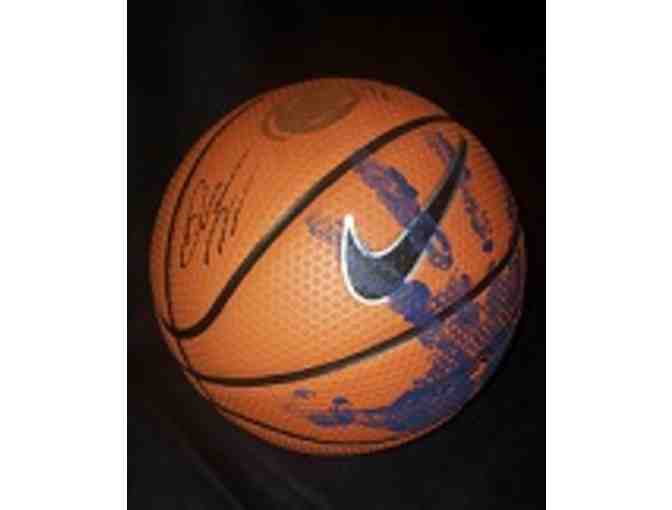 Julian Moore Autographed Handprint Basketball