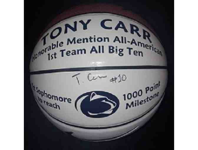 Tony Carr Autographed PSU Commemorative Basketball