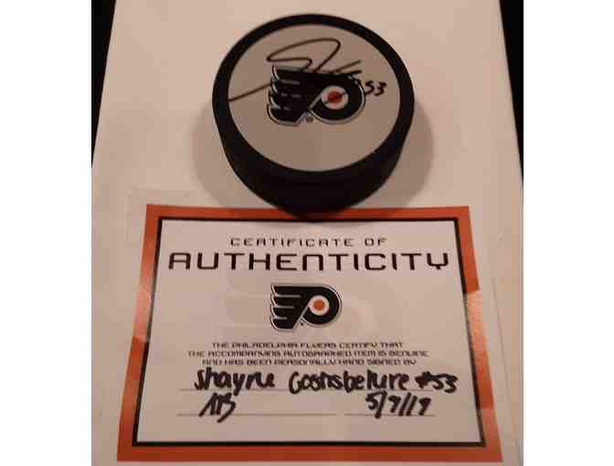 Philadelphia Flyer Shayne Gostisbehere Autographed Puck