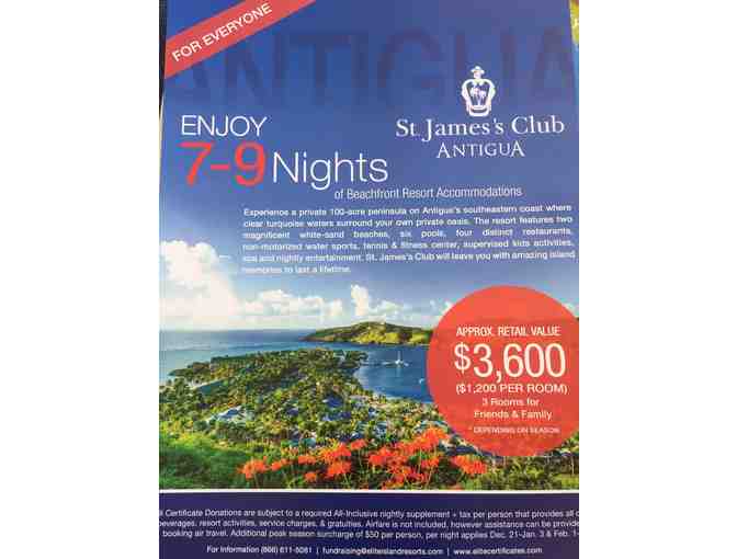 7-9 Nights at St. James Club Antigua