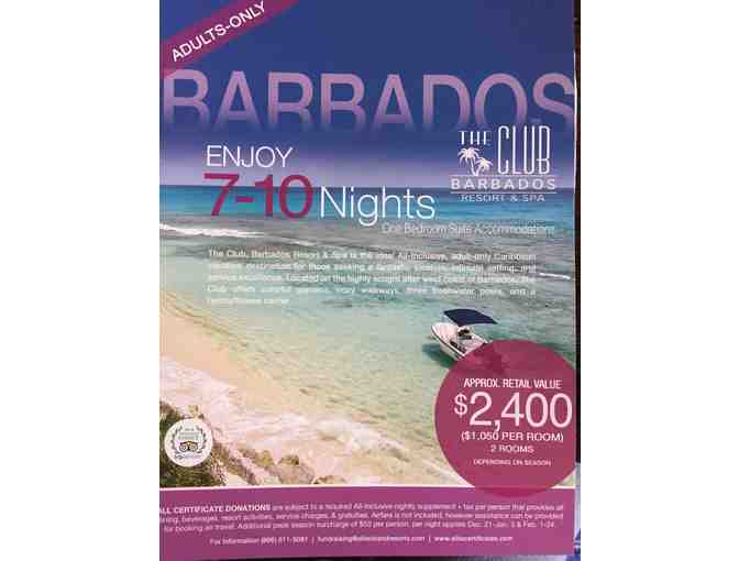 7-10 Nights at the Club Barbados Resort & Spa (Adults Only)