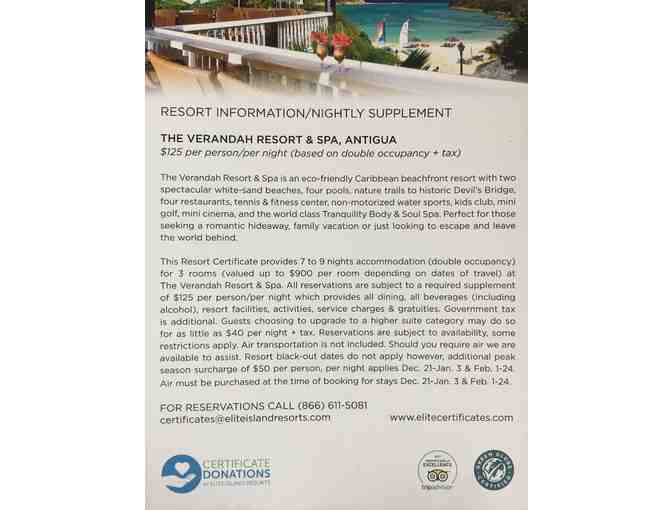 7-9 Nights at the Verandah Resort & Spa, Antigua