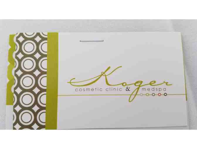 Koger Cosmetic Clinic & Med spa Gift Bag & Gift Certificate for Botox