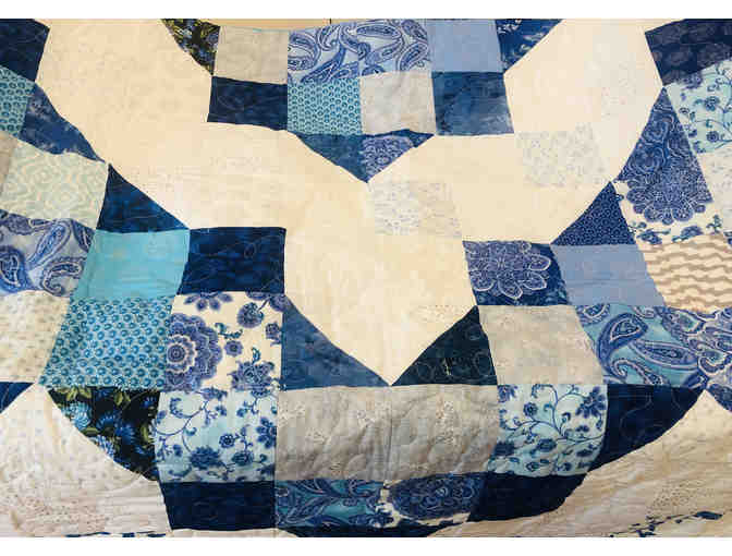 Blue and White Michigan Quilt