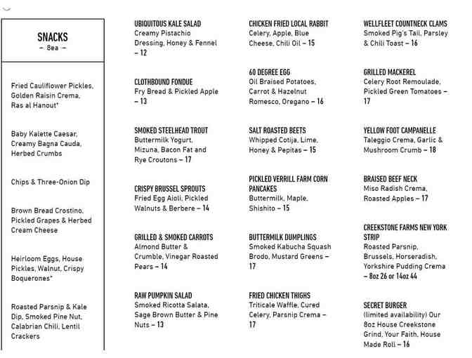 Alden & Harlow - Tasting for 2 at the Chefs Table