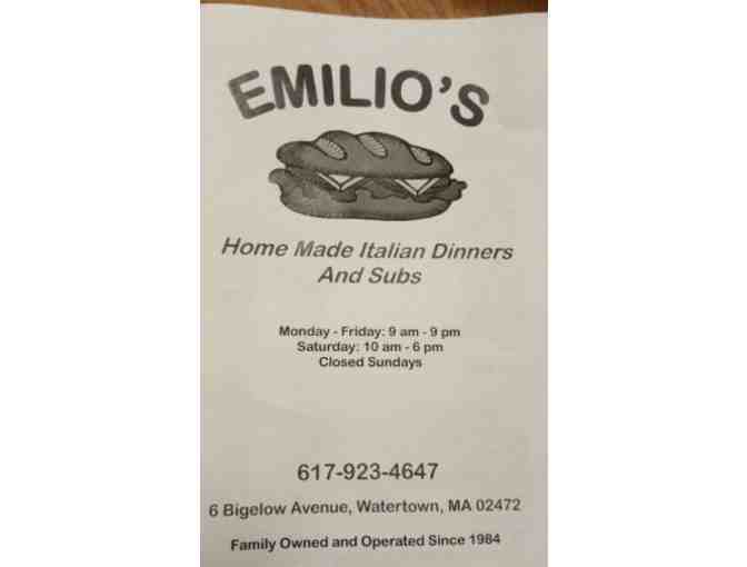 Emilio's Subs - $25 Gift Certificate