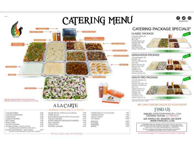 Phinix Grill - $300 catering package