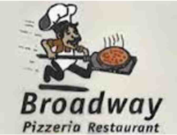 A Gift Certificate for Broadway Pizzeria Restaurant in White Plains, N.Y.