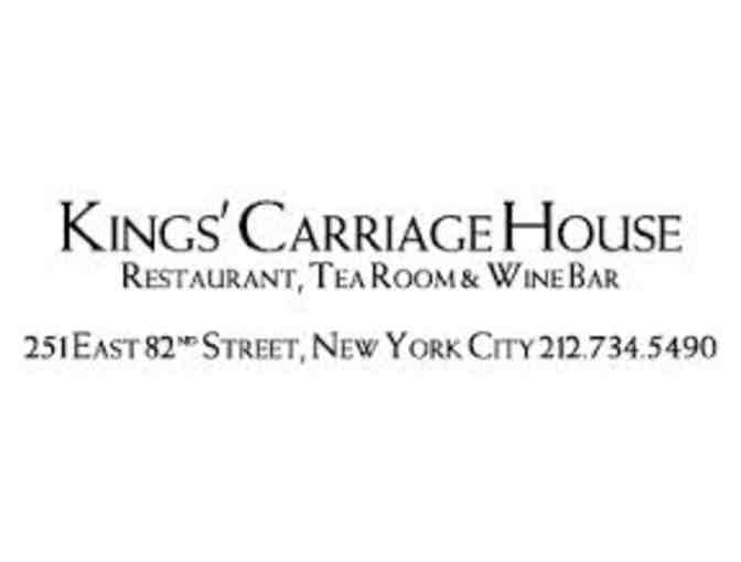Afternoon Tea for (4) at King's Carriage House, N.Y.C.