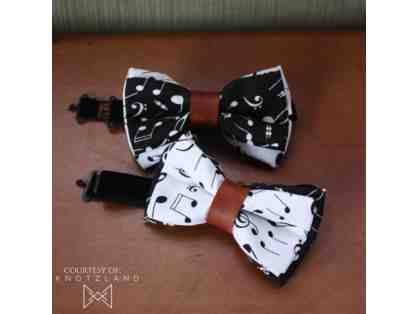 Matching Father-Child Musical Design Bowtie Set Courtesy of Knotzland Bowties