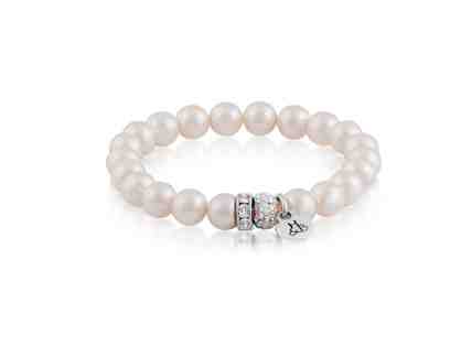 Sparkle Pearl Bracelet with Swarovski crystals.