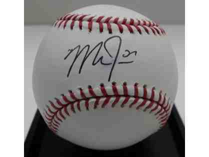 Baseball autographed by AL MVP Mike Trout