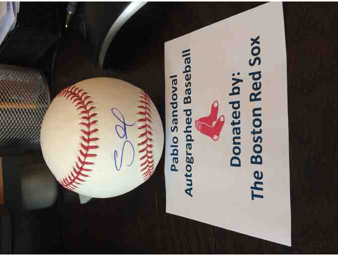 Baseball Autographed by Red Sox Third Baseman, Pablo Sandoval
