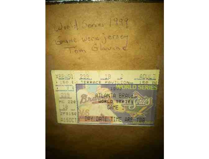 Tom Glavine's Atlanta Braves Jersey, Worn during the 1999 World Series.