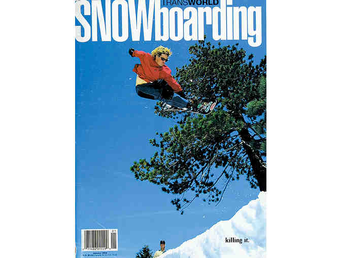 Snowboarder Jeff Brushie 1993 Signed Framed Photo