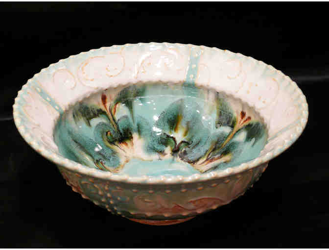 Turquoise Vines bowl