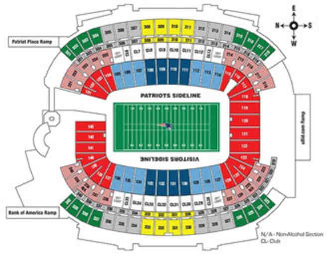 Two (2) Tickets to the New England Patriots vs. Miami Dolphins (10/29/15 @ 8:25PM EST)
