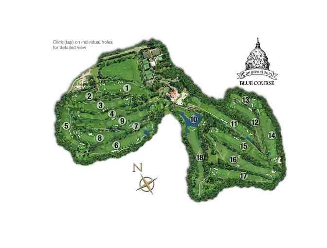 18 Holes for 2 at Congressional Country Club on the Blue Course