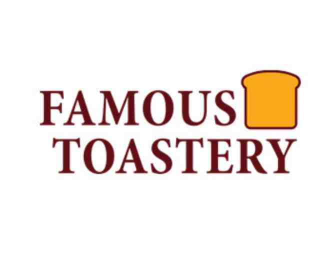 Two $25 Gift Cards To Famous Toastery Ashburn