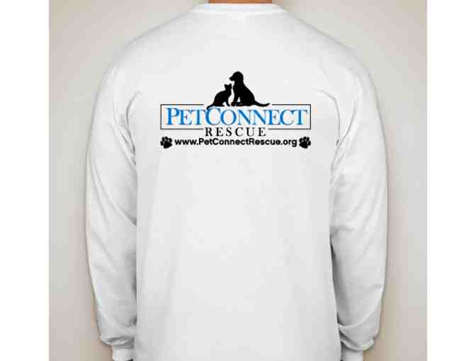 PetConnect Rescue Unisex LARGE White Long-Sleeve T-Shirt