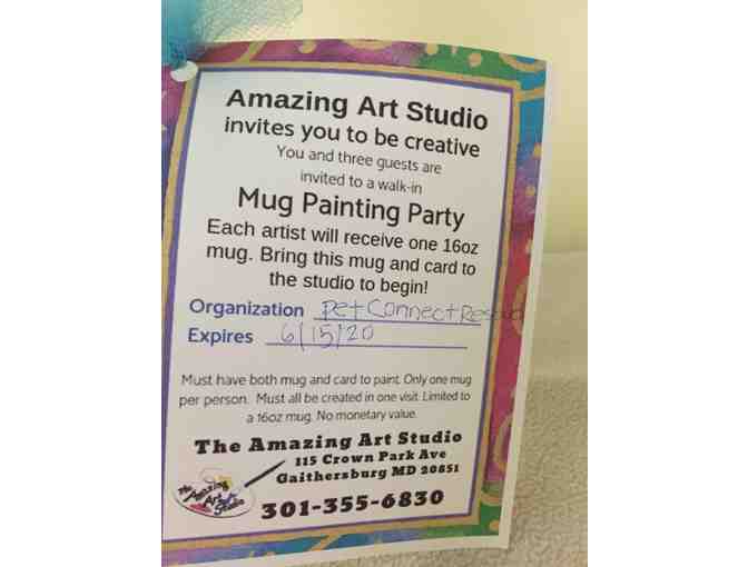 Mug Painting Party for Four at The Amazing Art Studio