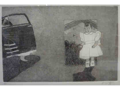 Yvonne Puffer - Untitled Etching from the Family Mini-Series body of work