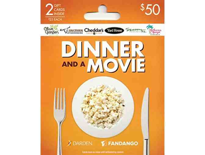 Dinner and Movie - Gift Card - $50 - Photo 1