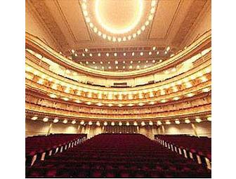 4 Tickets to Carnegie Hall
