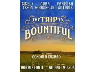 TRIP TO BOUNTIFUL (2 Tix), Backstage Tour with CONDOLA RASHAD, Lunch at Mont Blanc