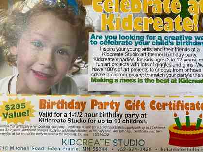 Kid Create Studio - Birthday Party for 10