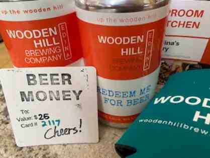 $45 Wooden Hill Brewing Giftcard and Big Cans of Beer