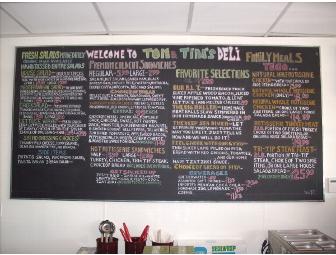 Tom & Tina's Deli $20 Gift Card