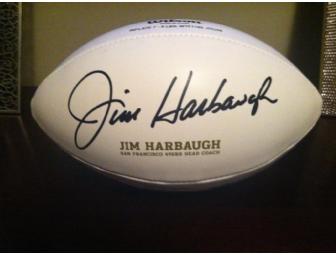 49er Football Signed by Jim Harbaugh