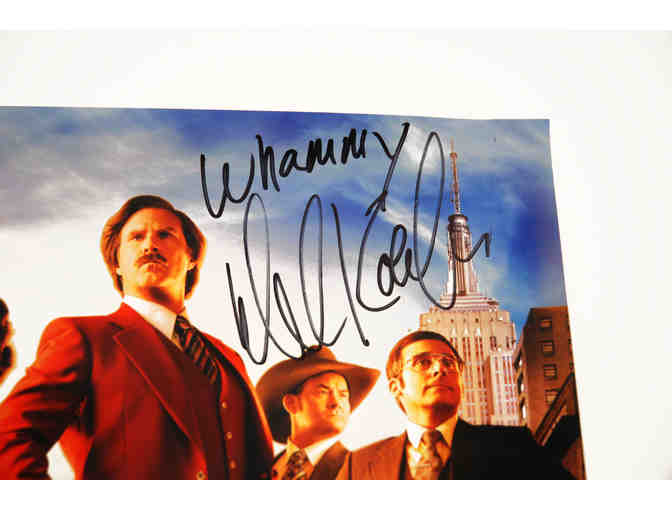 ANCHORMAN Signed DVD, Poster and Action Figure Package