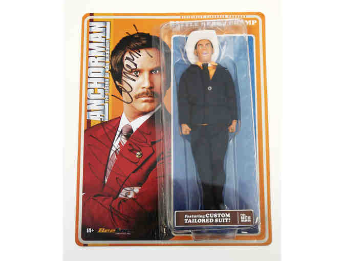ANCHORMAN Signed DVD, Poster and Action Figure Package
