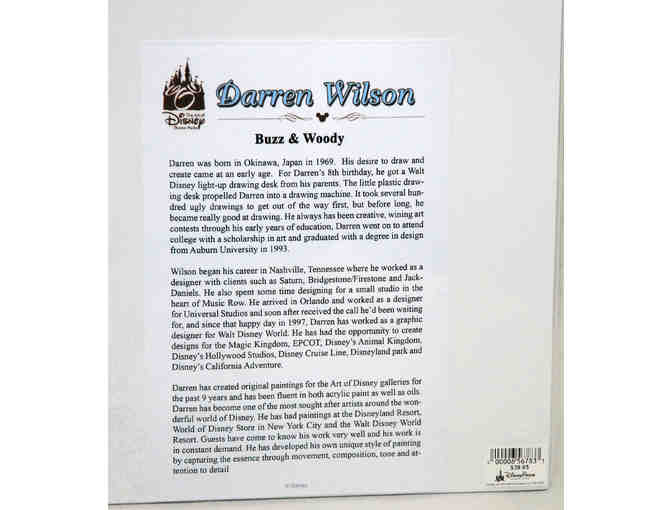BUZZ & WOODY Deluxe Art Print by Disney Artist Darren Wilson